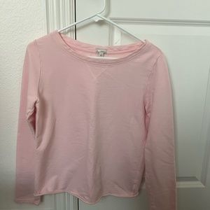 Gap baby pink soft crewneck sweater